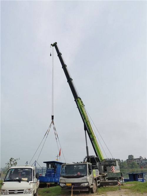 靖西市桥梁建设吊装案例